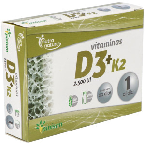 Pinisan Nutra Nature Vitaminas D3 + K2 60Caps