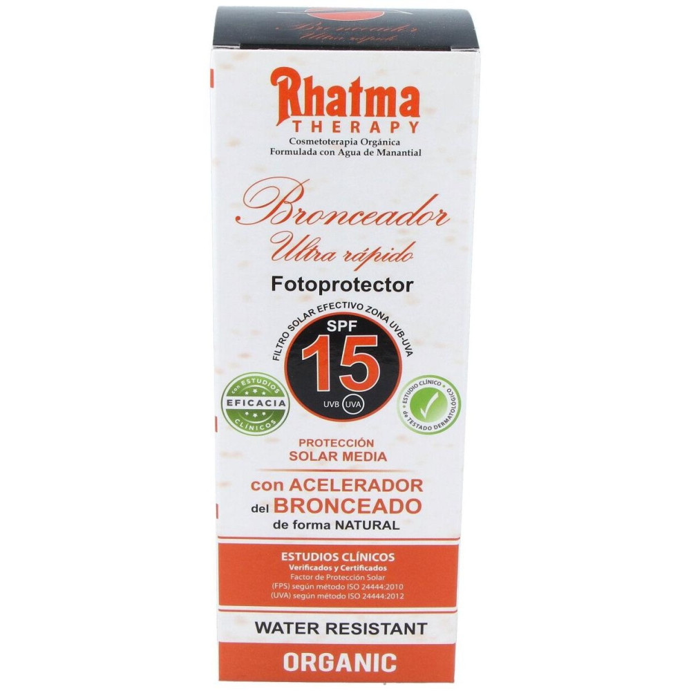 Rhatma Bronceador Solar Ultra Rapido Spf15 200 Ml