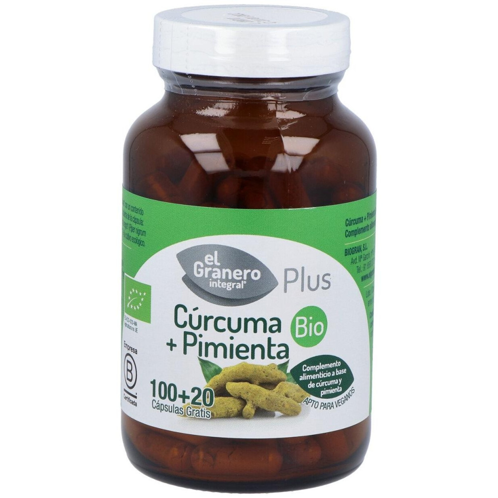 El Granero Cúrcuma + Pimienta Plus Bio 120Caps