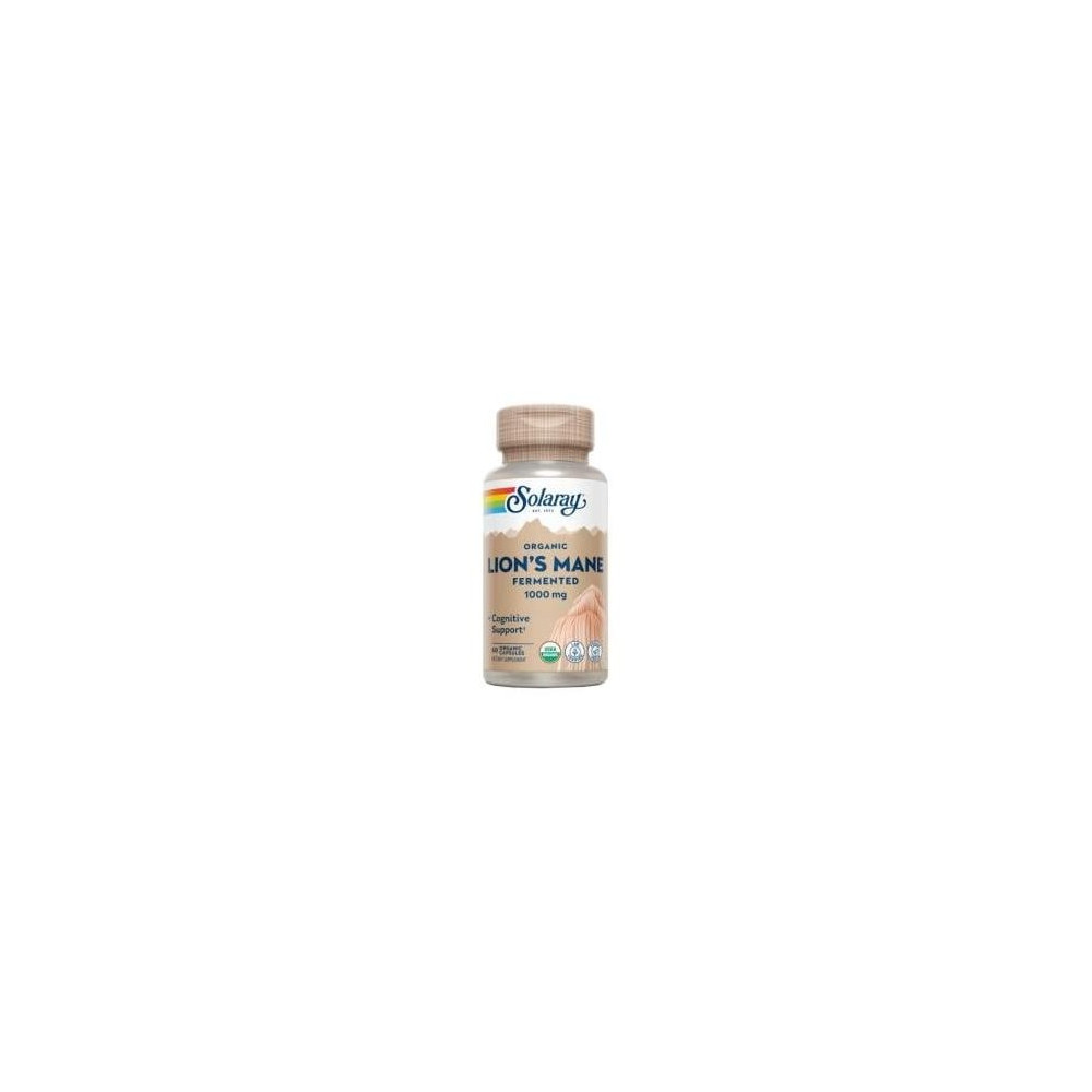 Solaray Melena De León Fermentada 500Mg 60Caps