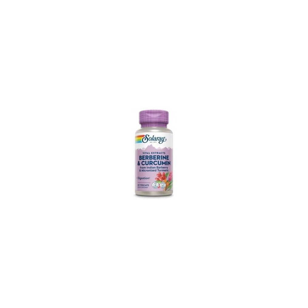 Solaray Berberine Y Curcumin 600Mg 60Caps