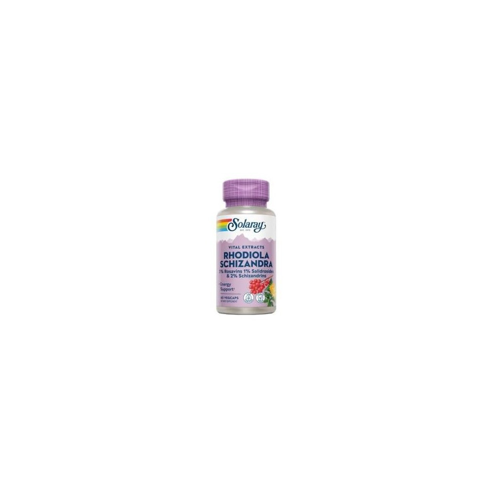 Solaray Rhodiola Schizandra 500Mg 60Caps