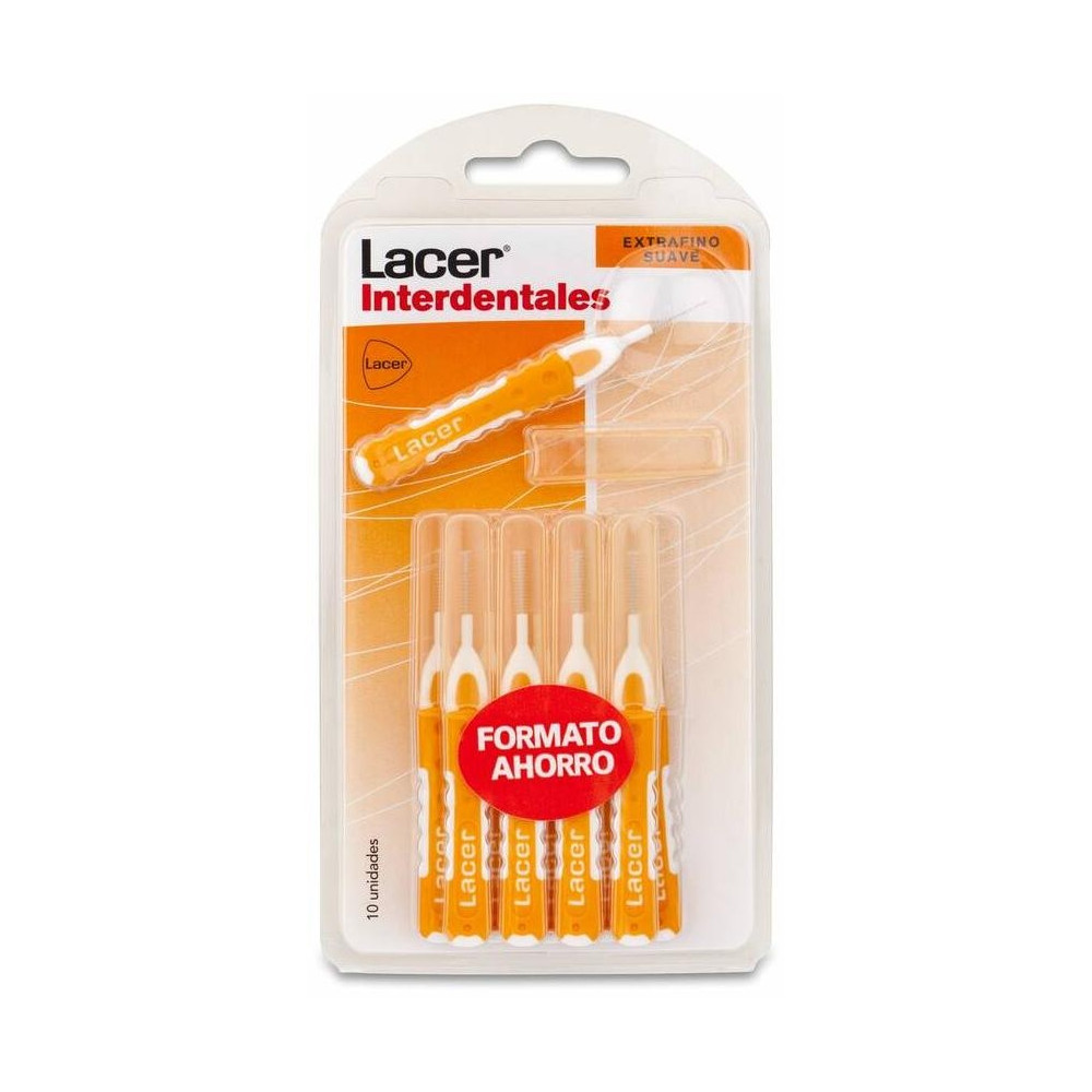 Lacer Cepillo Interdental Extrafino Suave Recto, 10 Uds