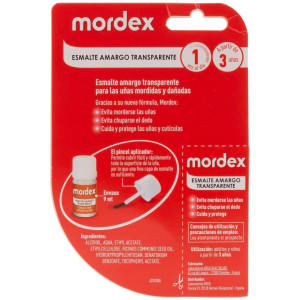Mordex Plus Esmalte Extra Amargo Transparente 9Ml.