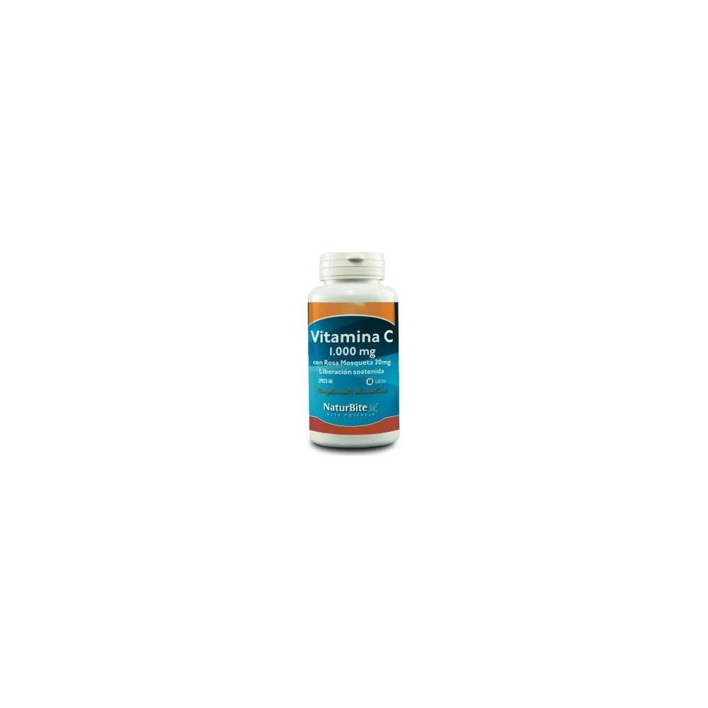 Naturbite Vitamina C 1000Mg Con Rosa Mosqueta 20Mg 60 Tabletas