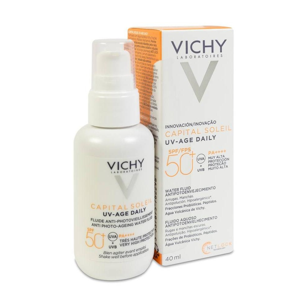 Vichy Capital Soleil Uv-Age Daily Fluido Solar Spf 50+, 40 Ml