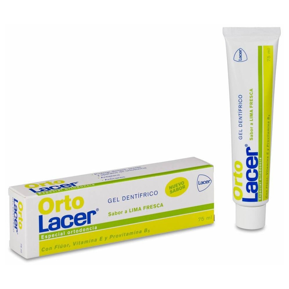 Lacer Ortolacer Ortodoncia Gel Dentífrico Lima Fresca 75Ml