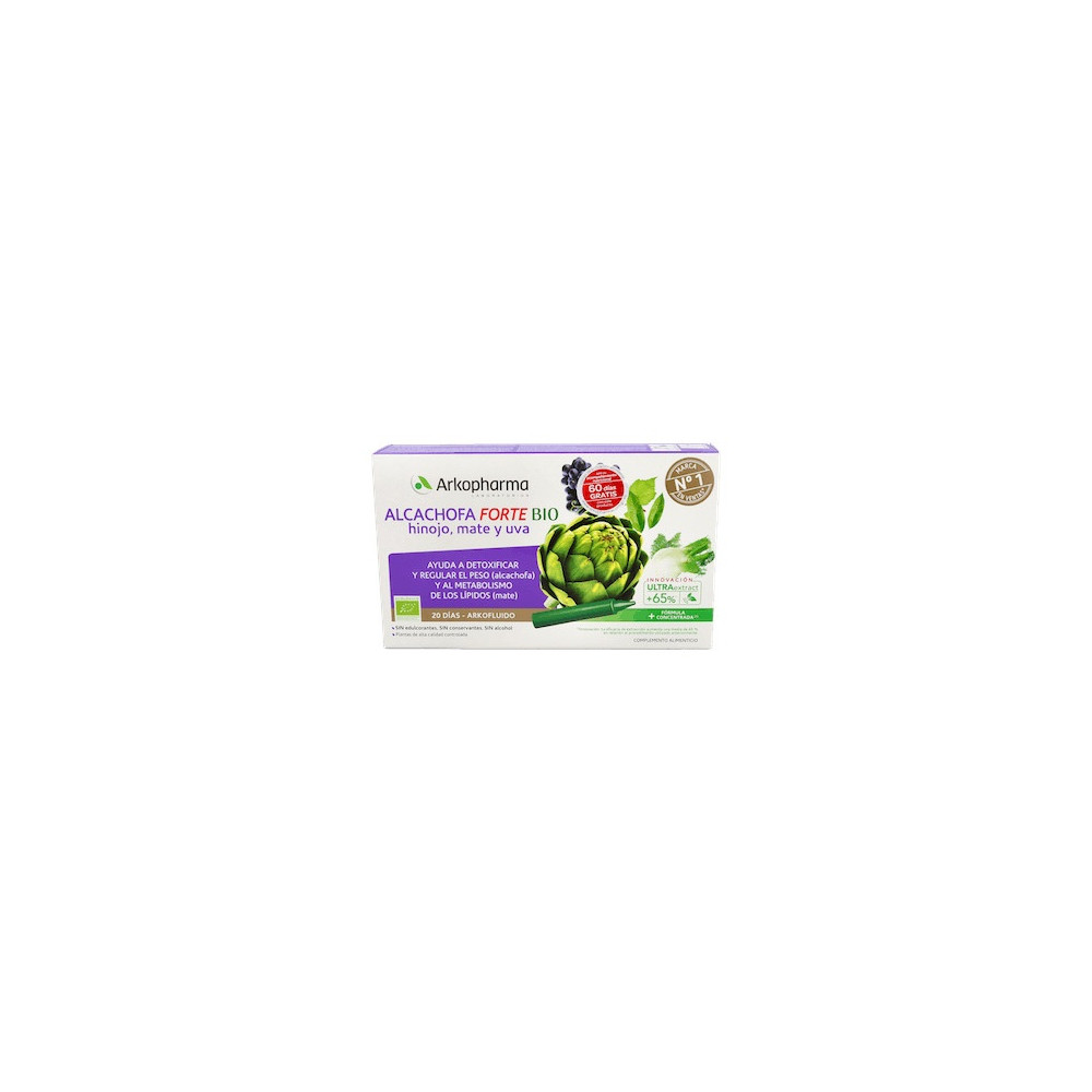 Arkopharma Arkofluido Alcachofa Forte Ultraconcentrado + Aloe Vera 20Ampollas