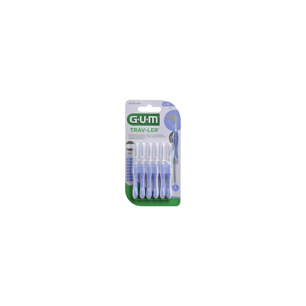 Gum® Cepillo Interdental Viaje 0.6Mm 6Uds