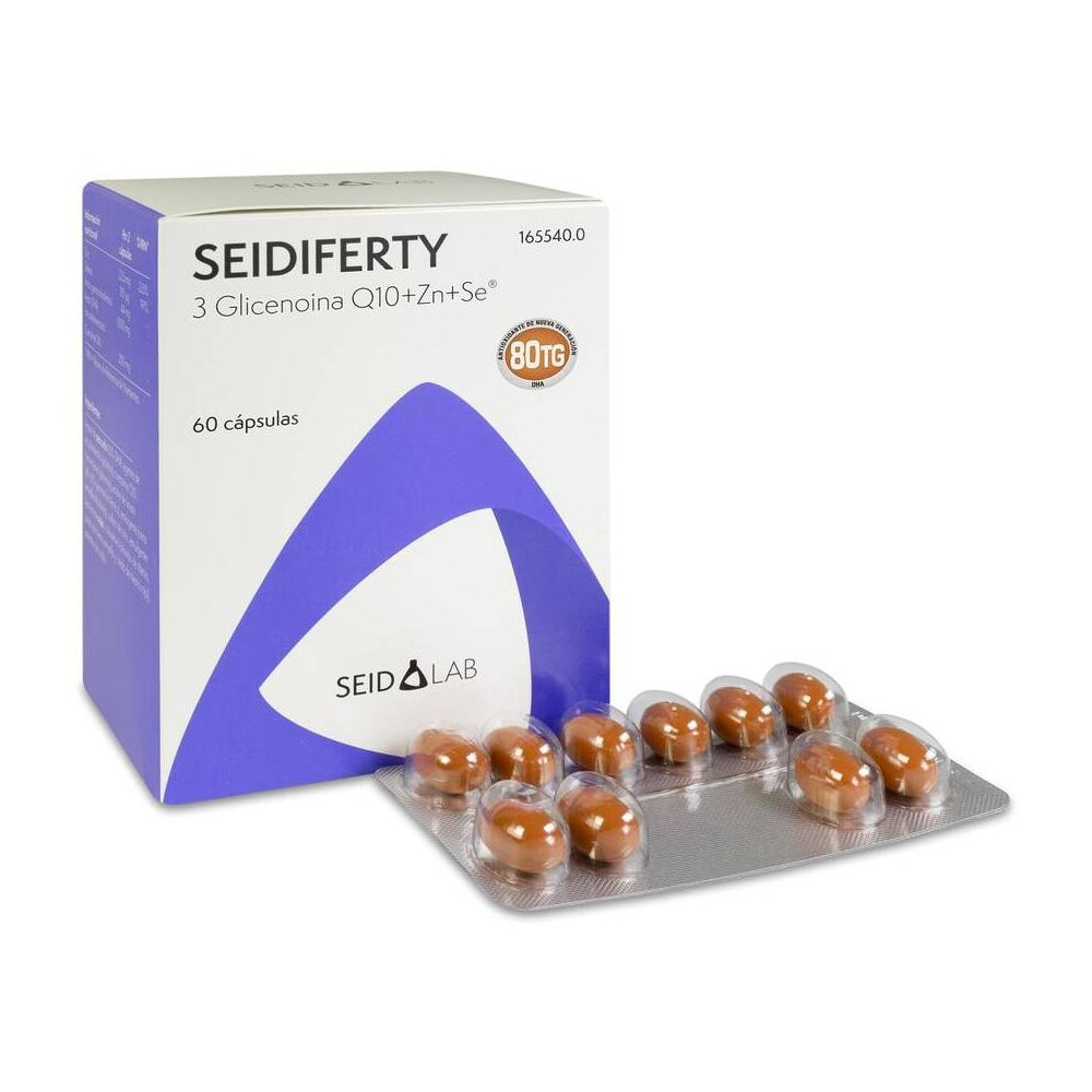 Seidiferty Glicenoina Q10 Zn Se Dha 60Cápsulas