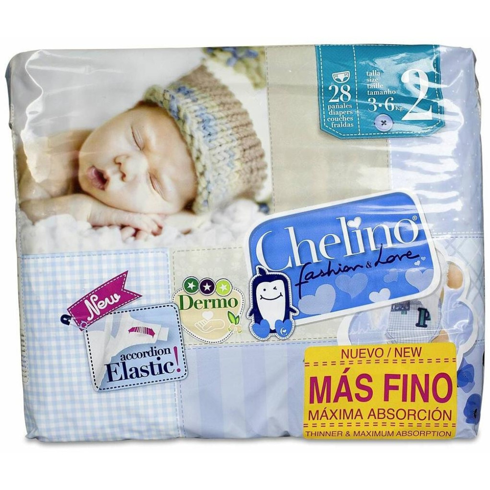Chelino Pañal Inf Recién Nacido T 2 3-6Kg 28Un