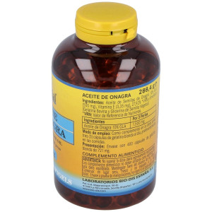 Aceite De Onagra 500Mg. (10% Gla) 400Perlas