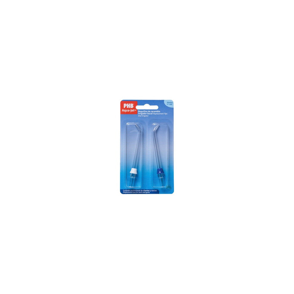 Phb Aqua Jet Boquillas De Recambio Irrigador Bucal Eléctrico, 2 Uds