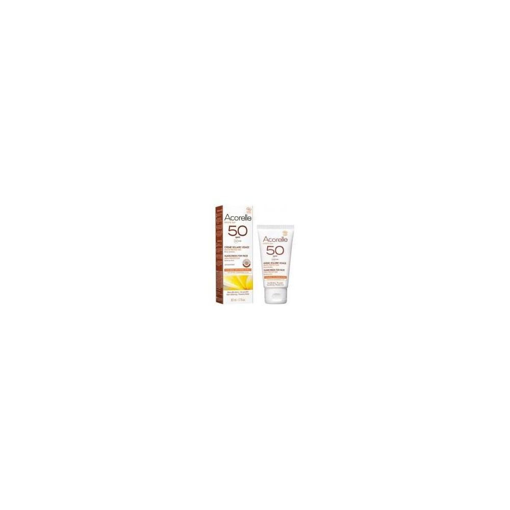 Crema Solar Facial Spf50 Acorelle 50 Ml