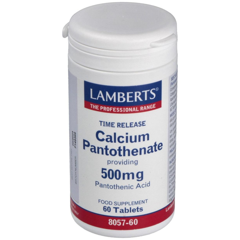Lamberts Calcium Pantothenate 500Mg 60Comp
