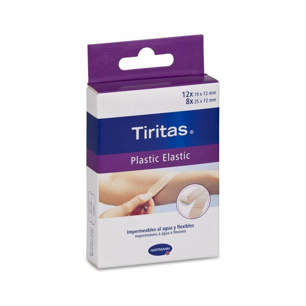 Tiritas Plastic Apósito Adhesivo Elastic Surtido, 20 Uds