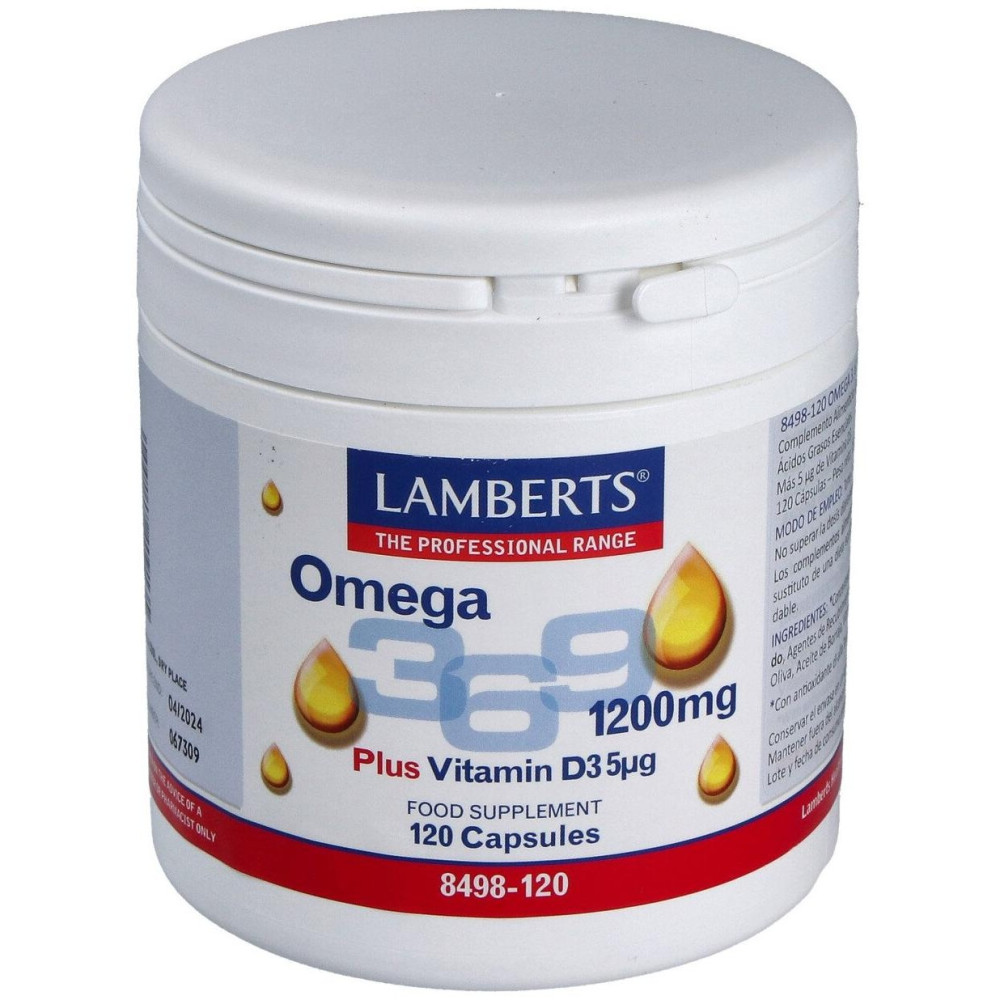 Lamberts Omega 3_ 6_ 9+ Vitamina D3 120Caps