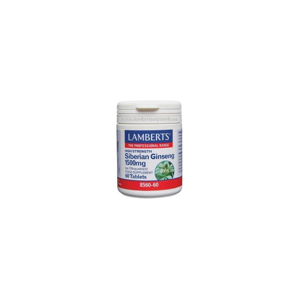 Lamberts Ginseng Siberiano 1500Mg 60 Comp