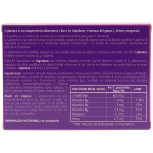 Triptomax. Triptófano, Hierro, Magnesio Y Vitamina B6, B3 Y B5 30Comp