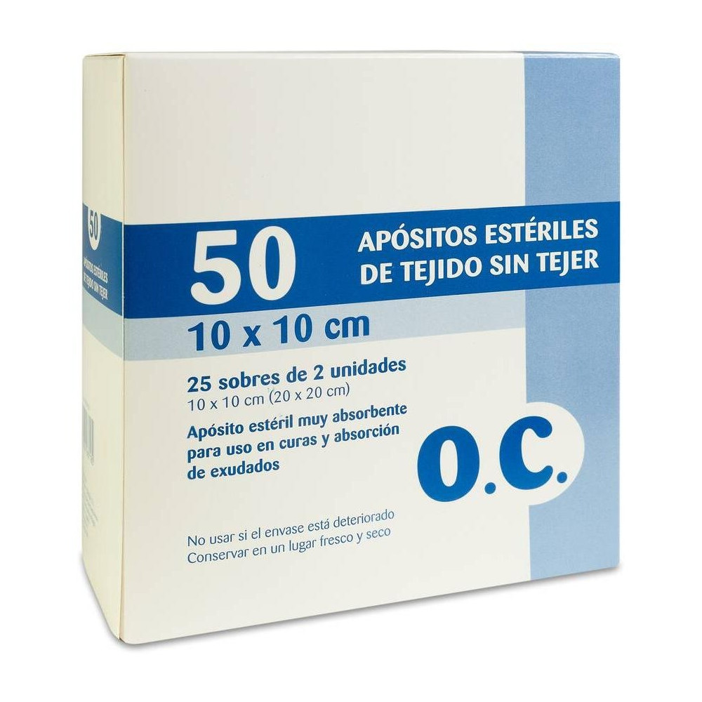 O.C Compresa Estéril Tejido Sin Tejer 10Cmx10Cm 50Uds