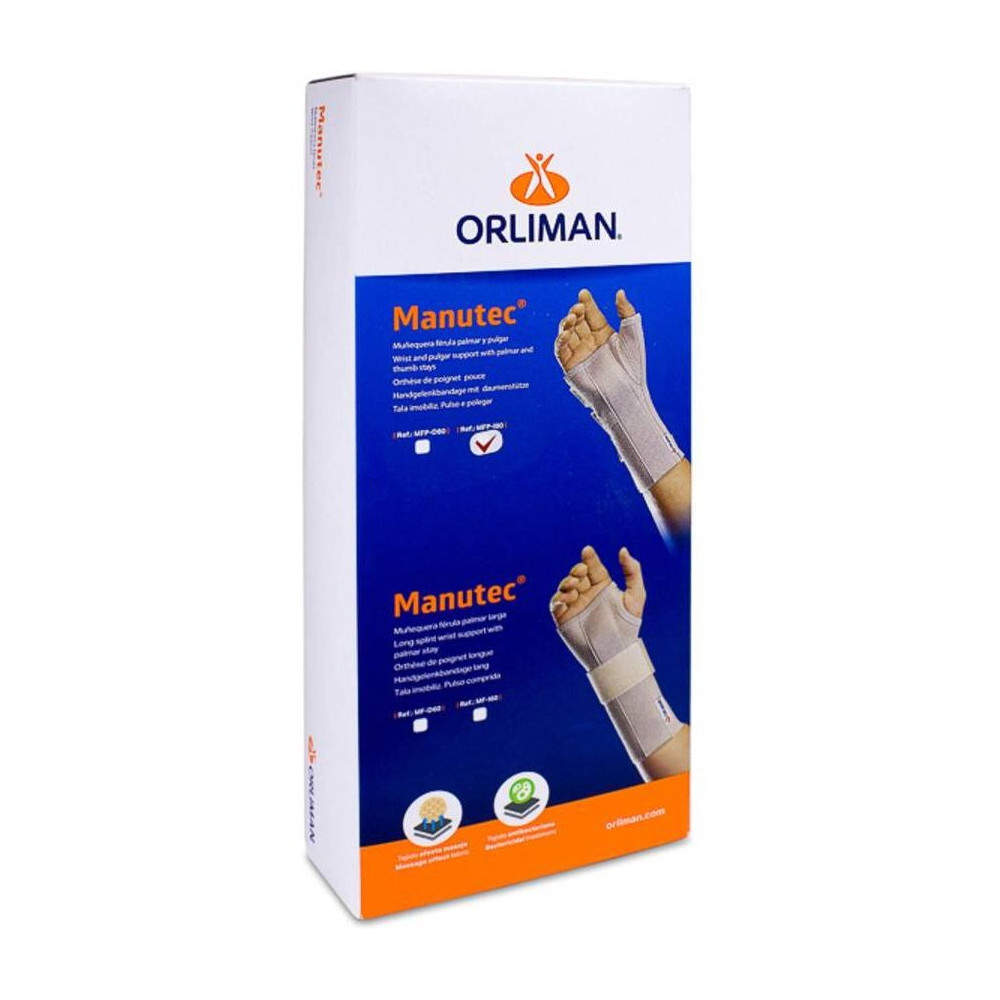 Orliman Muñequera Fer. Soporte Pulgar Derecha. T-1 12-15Cm