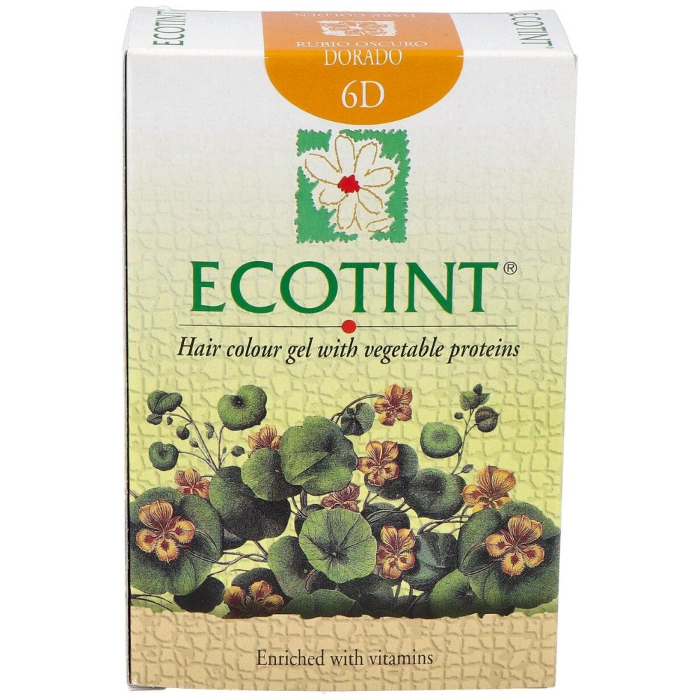 Ecotint Tinte Cabello 6D Rubio Oscuro Dorado 130Ml