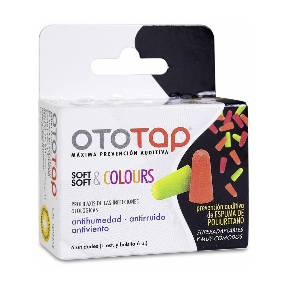 Ototap Soft Y Colours Tapones Oídos Poliuretano 6Uds