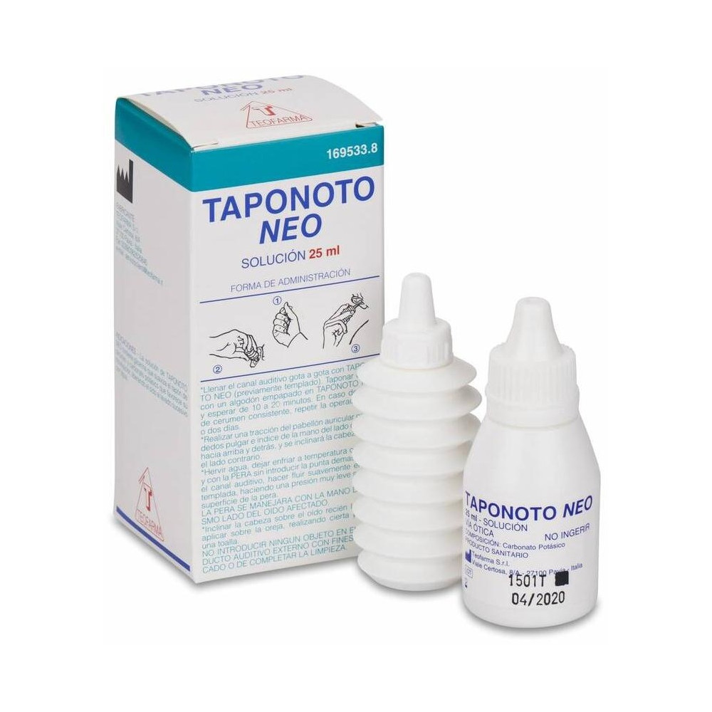 Teofarma Taponoto Neo Solución Limpieza Oídos 25Ml
