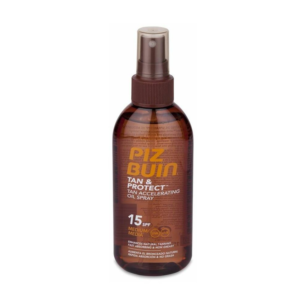 Piz Buin Tan Y Protect Aceite En Spray Acelerador Del Bronceado Spf 15, 150 Ml