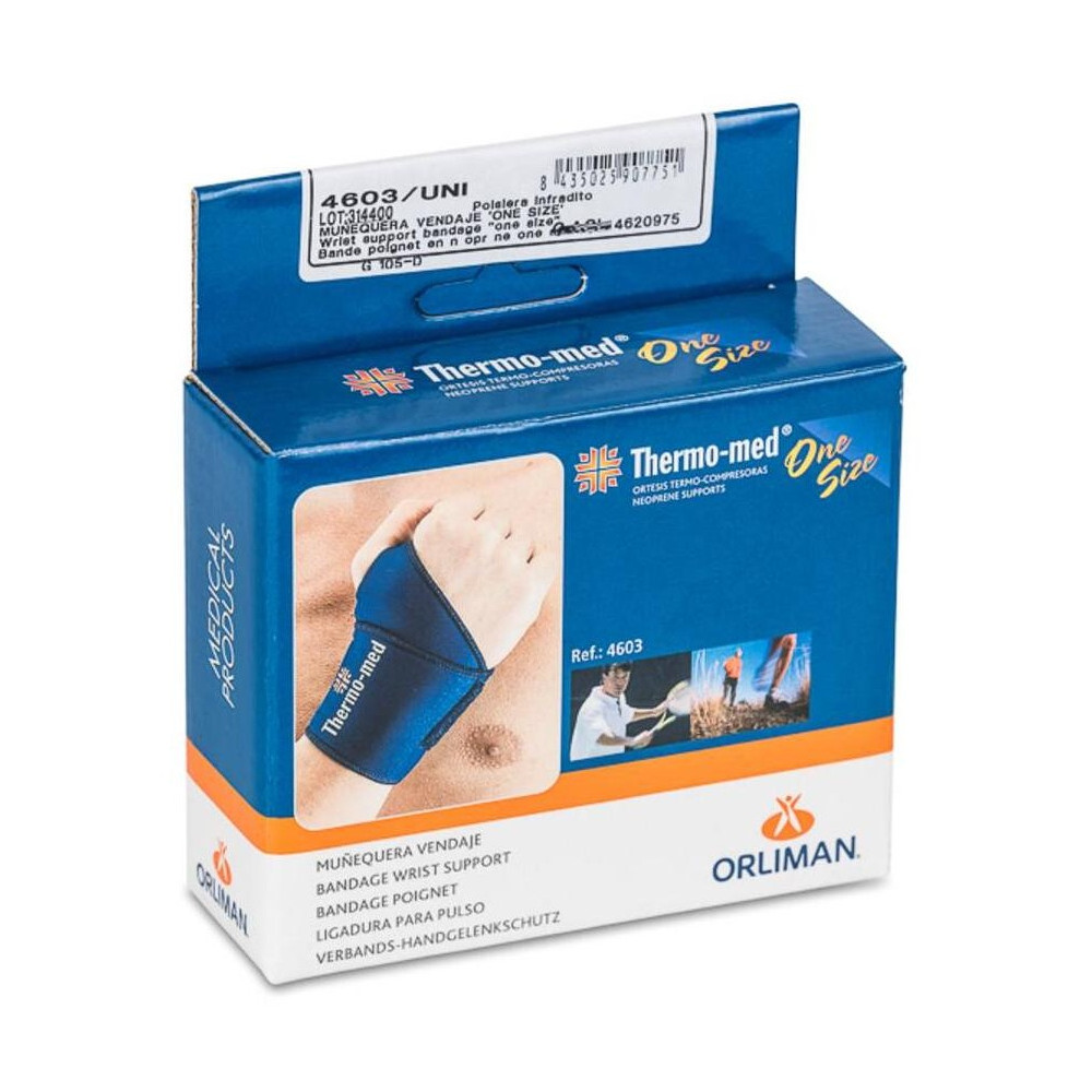Orliman Muñequera Vendaje 4603 Talla Única, 1 Unidad