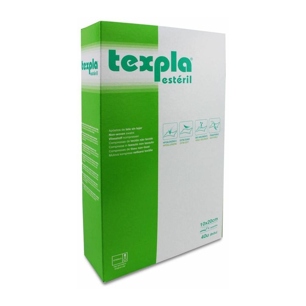 Texpla Aposito Esteril 10 X 20Cm 8 Sobres De 5 U