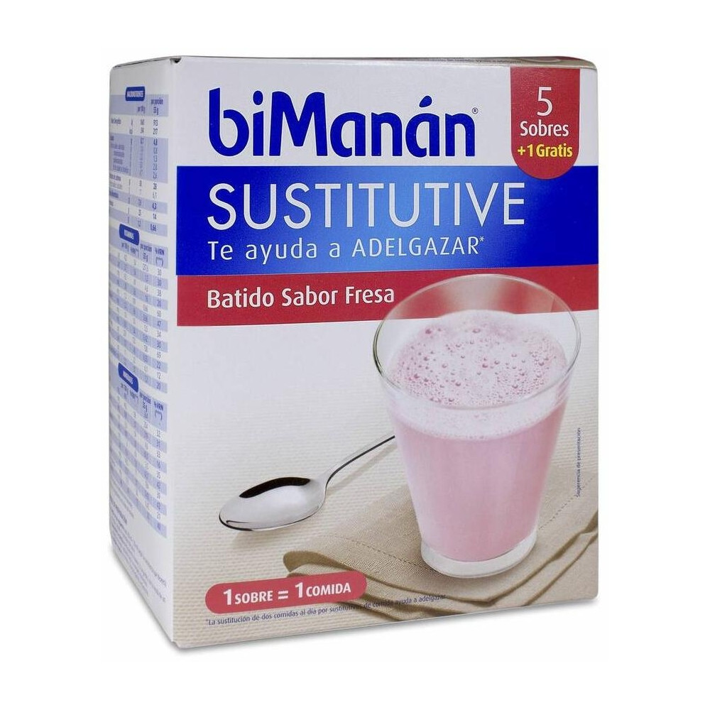 Bimanán® Beslim Batidos Sabor Fresa 6Uds