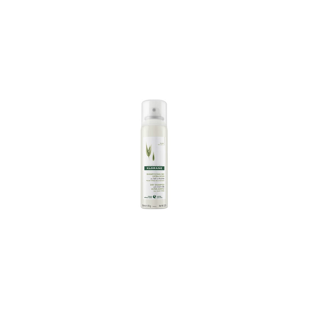 Klorane Champú Seco A La Leche De Avena Cabello Castaño/Moreno, 150 Ml