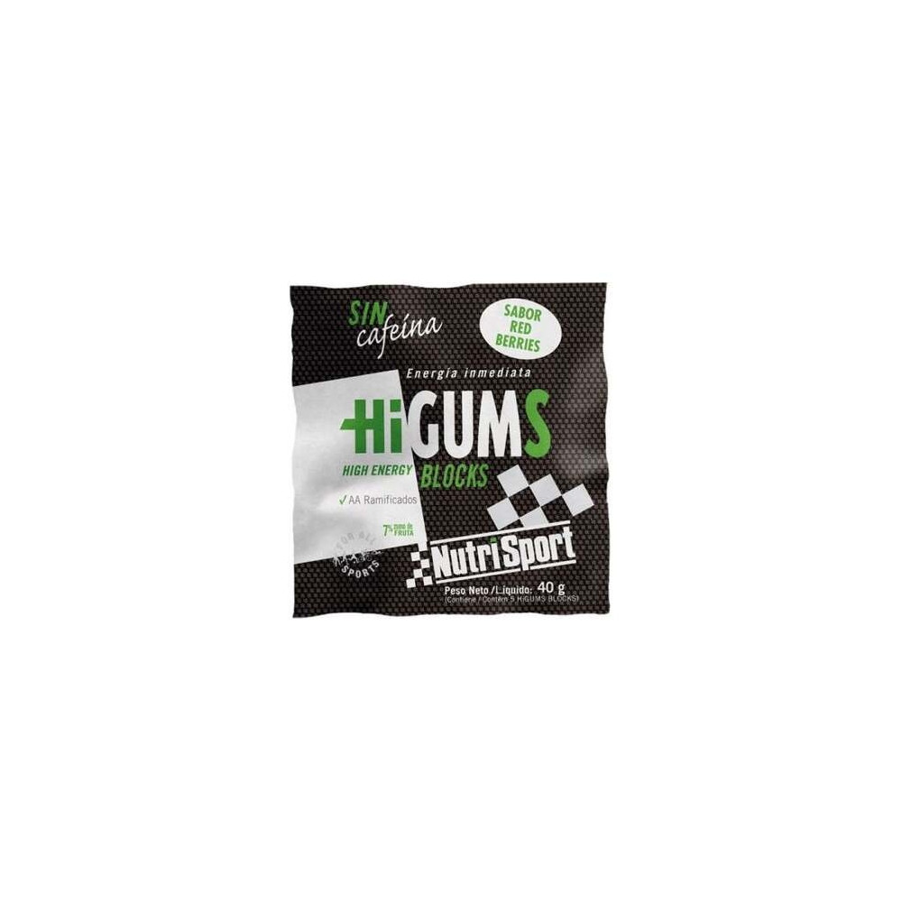 Nutrisport Higums Sin Cafeina Red Berries 20 Sobres