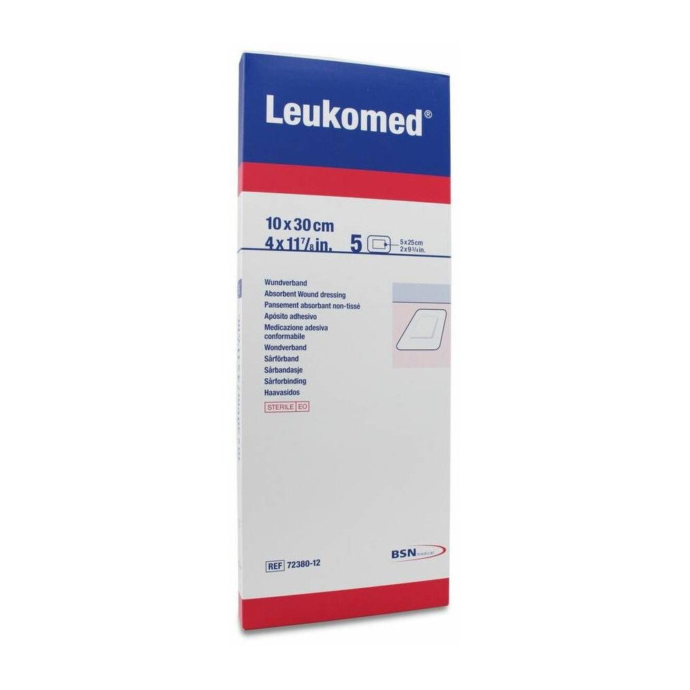 Leukomed Apósito Postoperatorio 10 Cm X 30 Cm, 5 Uds