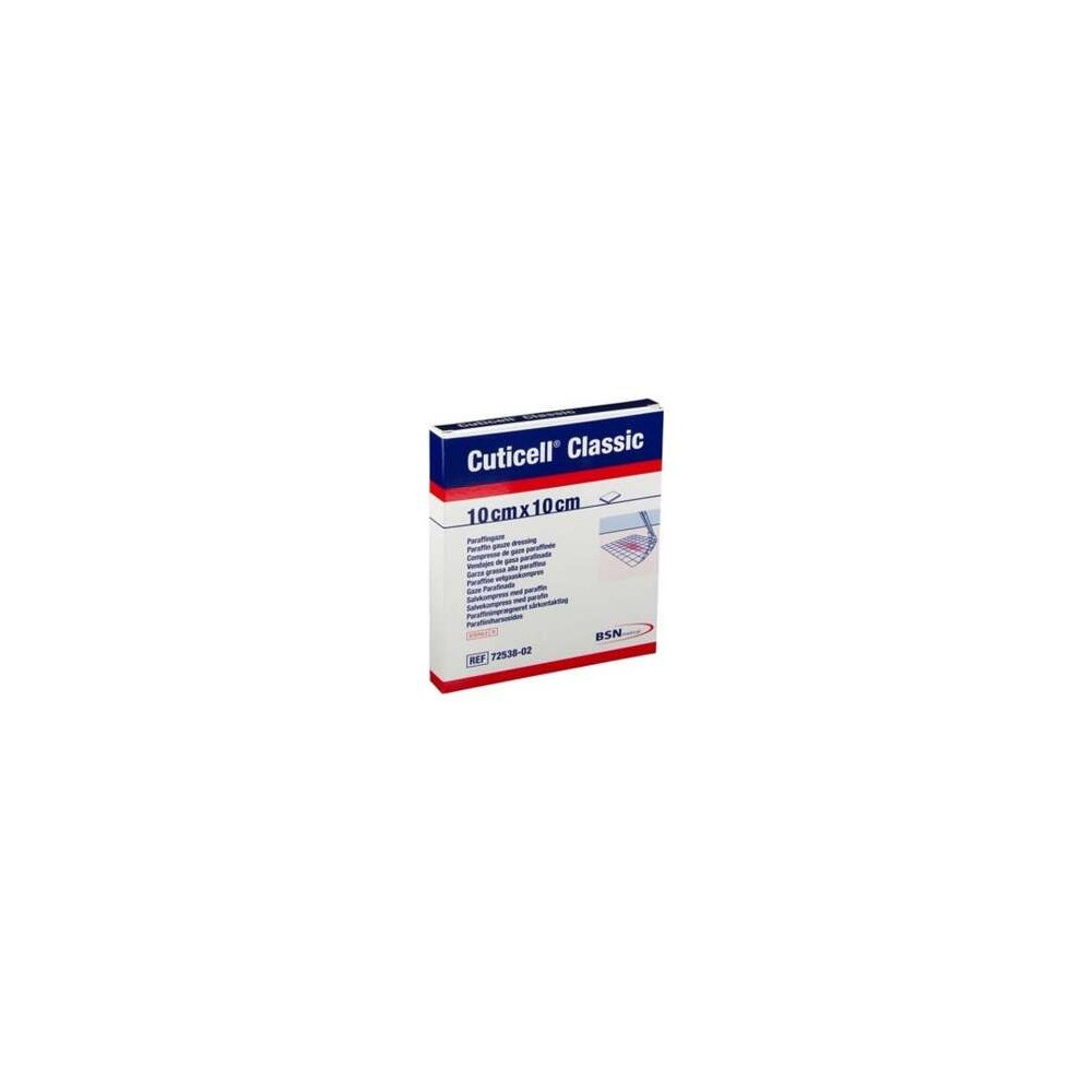 Leukoplast Cuticel Classic Gasa Parafinada 10 X 10 Cm, 5 Unidades