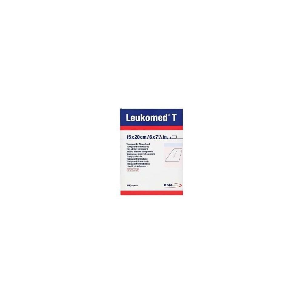 Leukomed T Apósito Transparente 15 X 25 Cm, 5 Uds