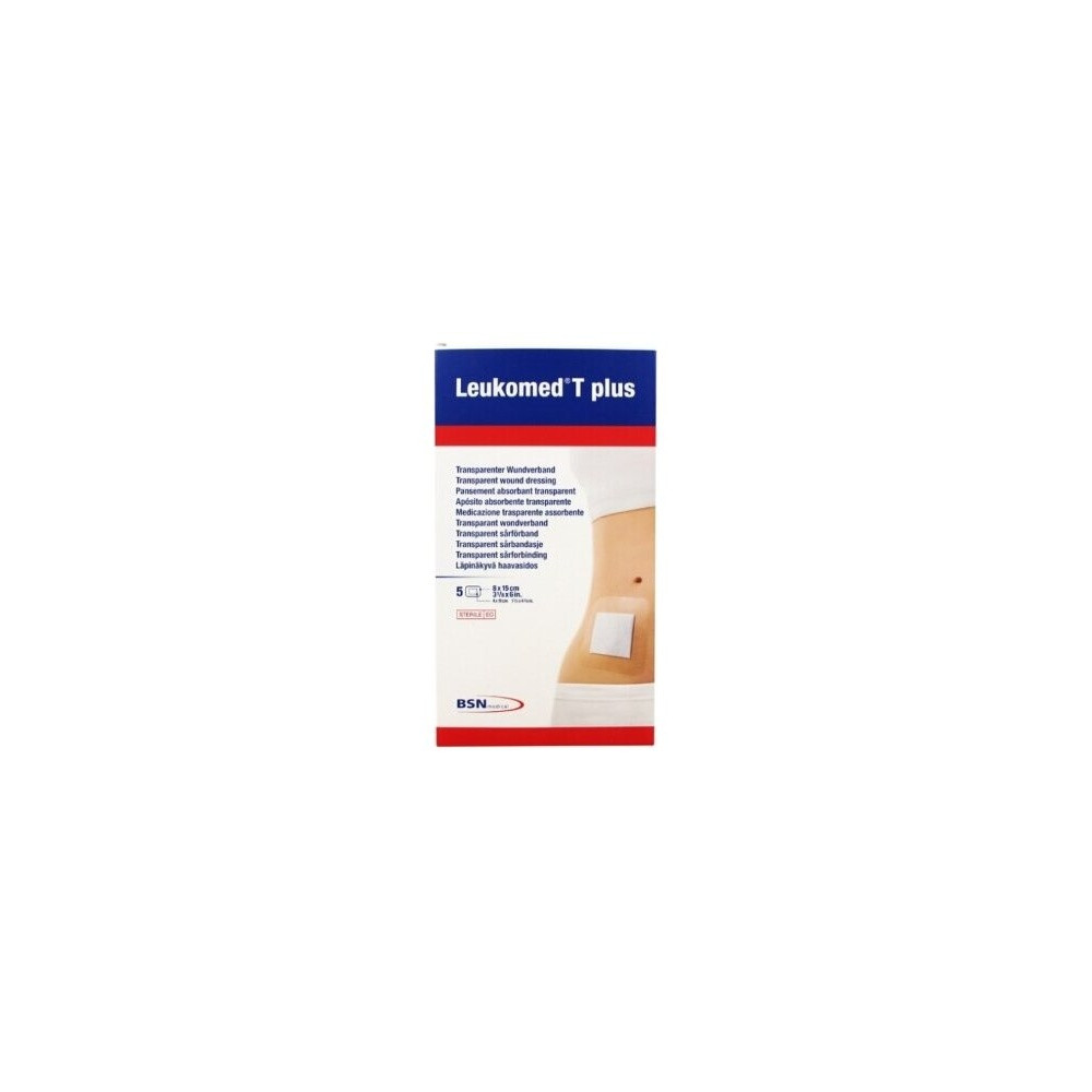 Leukomed T Plus Apósito Transparente 5 Cm X 7,2 Cm, 5 Uds