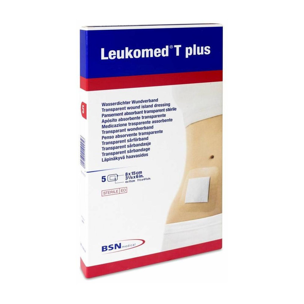 Leukoplast Leukomed T Plus 8 X 15 Cm, 5 Uds