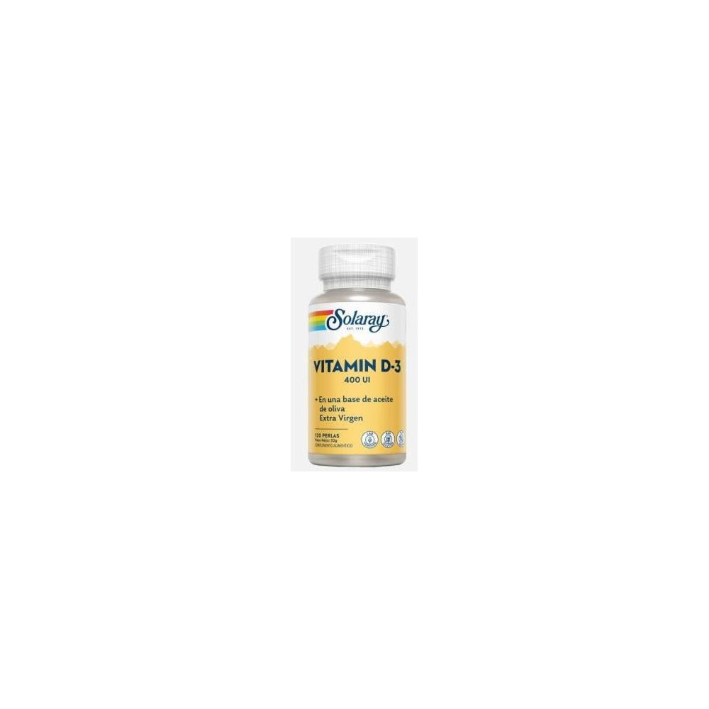 Solaray Vitamina D3 400Ui 120Caps