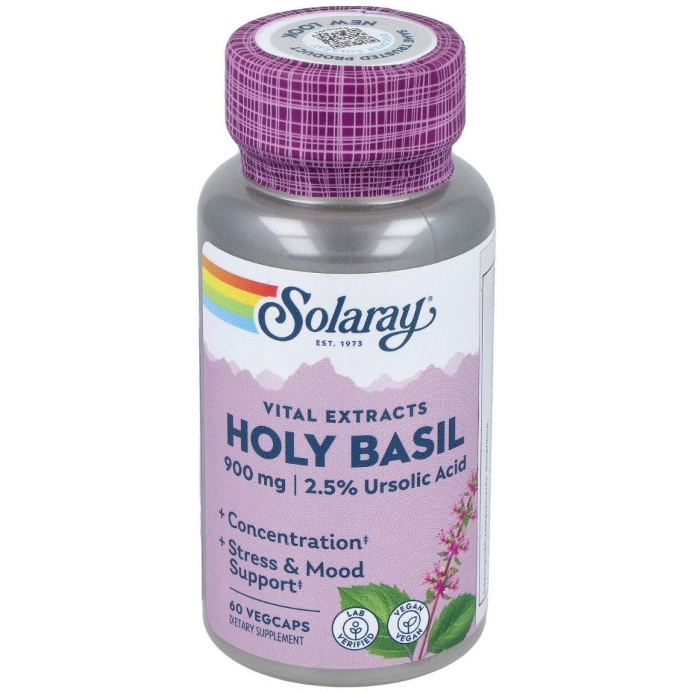 Solaray Holy Basil 900Mg 60Caps