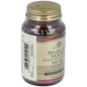 Niacina No Ruborizante 500Mg. 50Vegicaps