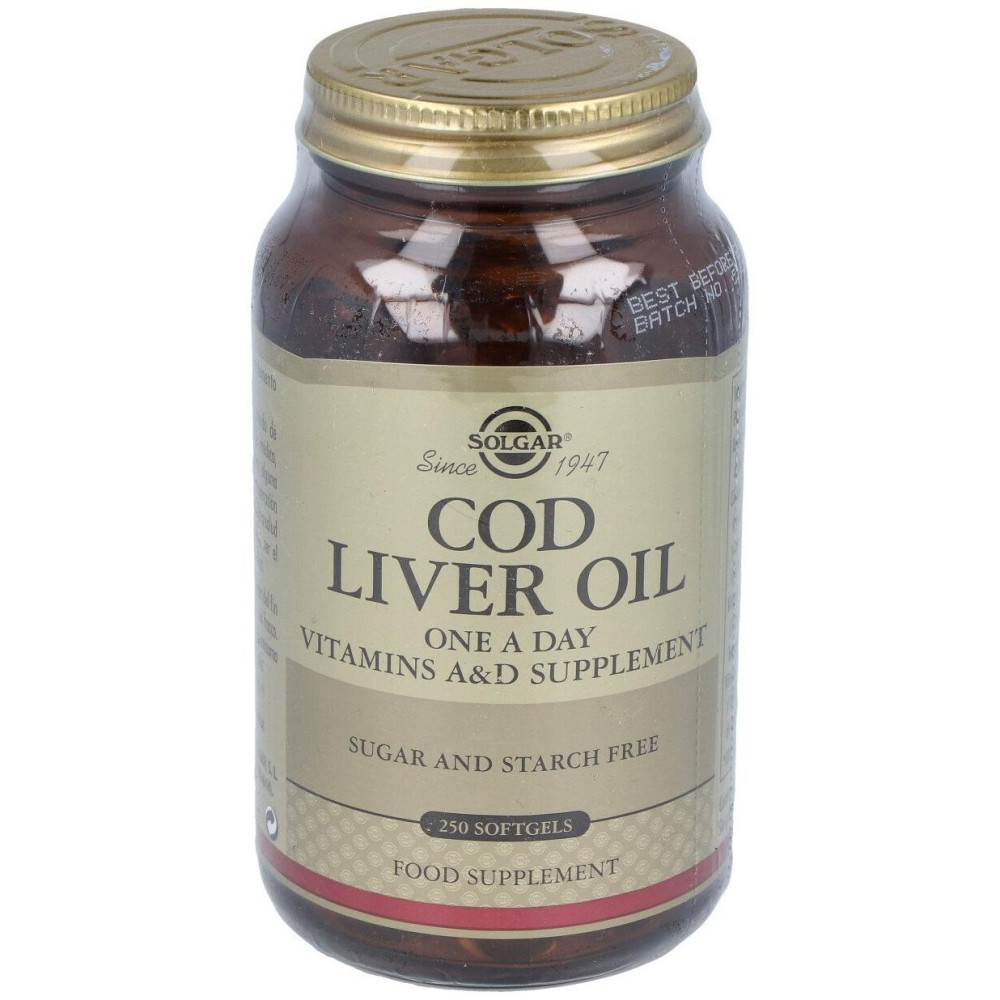 Aceite Higado De Bacalao (Uno Al Dia)250Cap.Blanda
