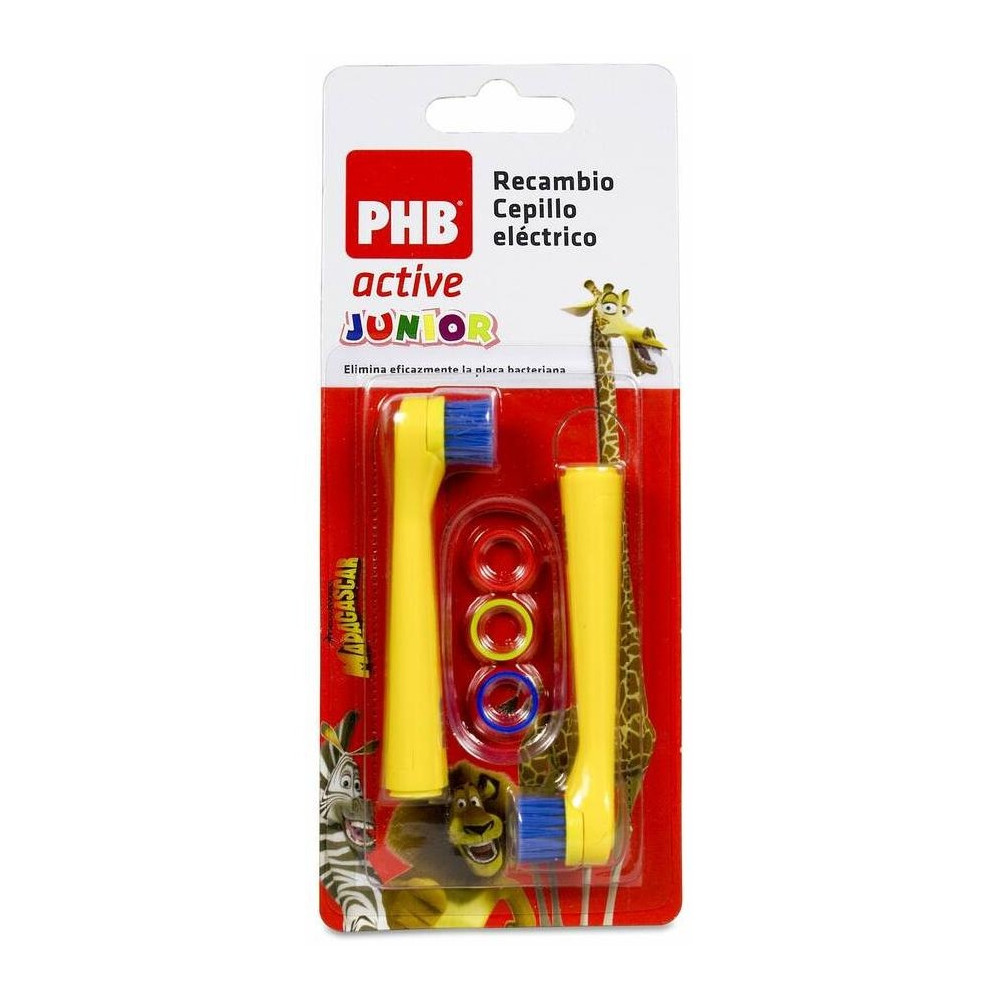 Phb Active Junior Recambio Cepillo Eléctrico, 2 Uds