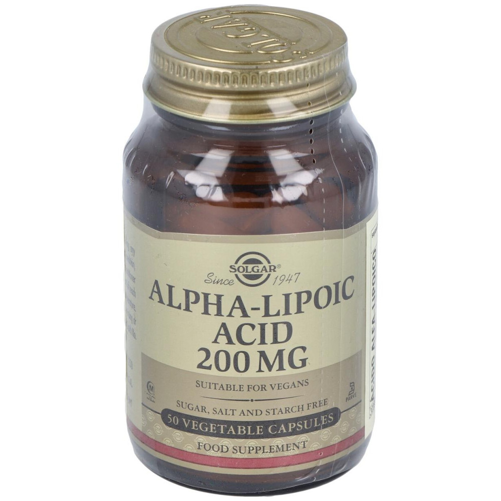 Acido Alfa Lipoico 200Mg. 50Vegicaps