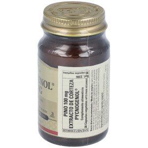Solgar Pycnogenol 100Mg Extracto De Corteza De Pino 30Vcaps