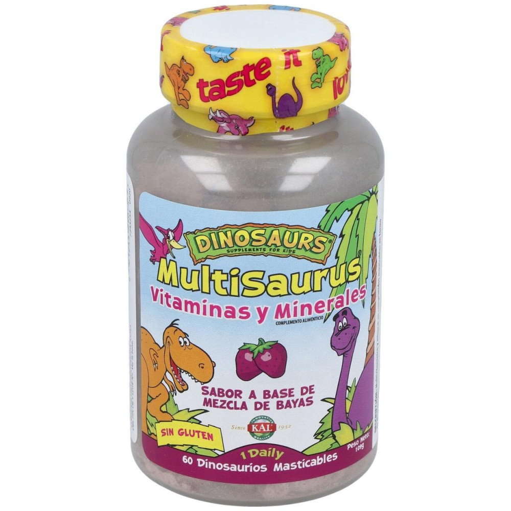 Multisaurus Vit/Min Dinos 60Comp. Kal