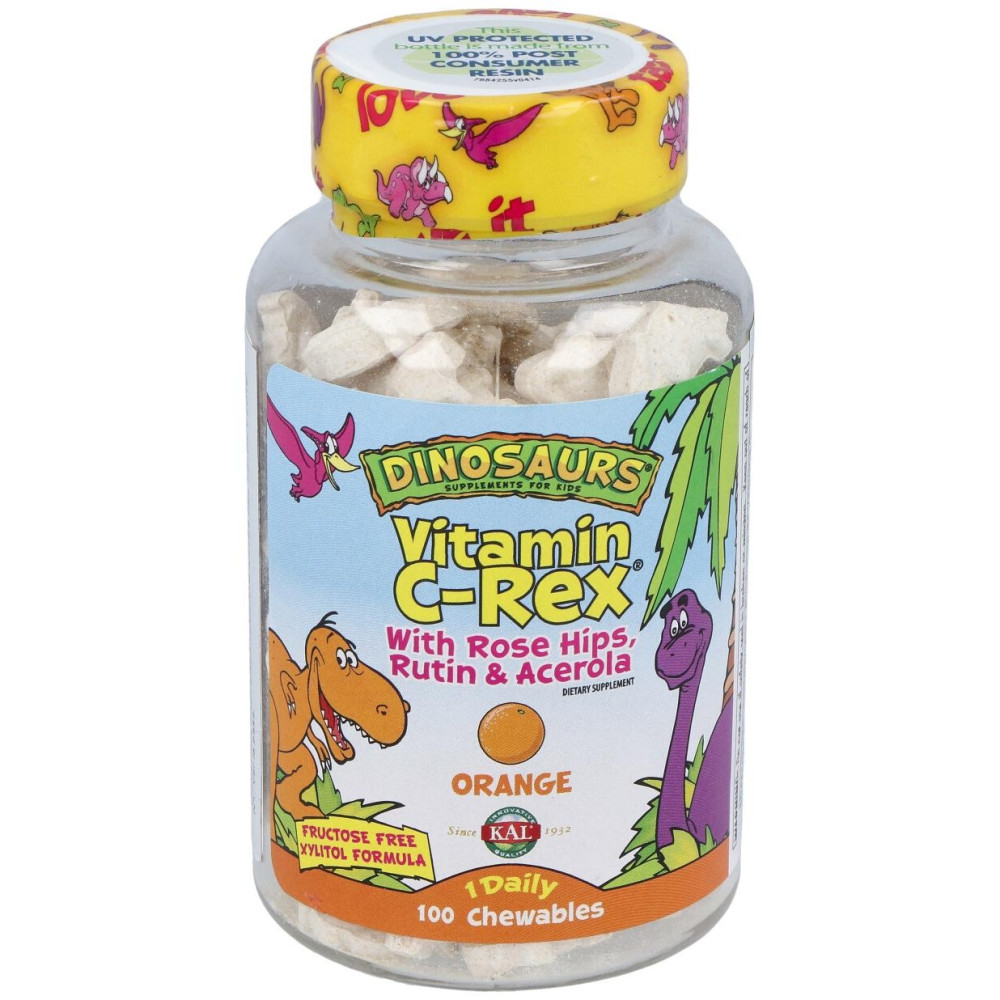 Vitamina C Rex 100 Dinosaurios Masticables Kal