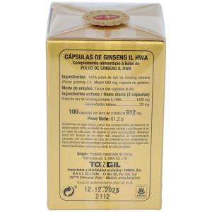 Tongil Il Hwa Ginseng Coreano 100Caps