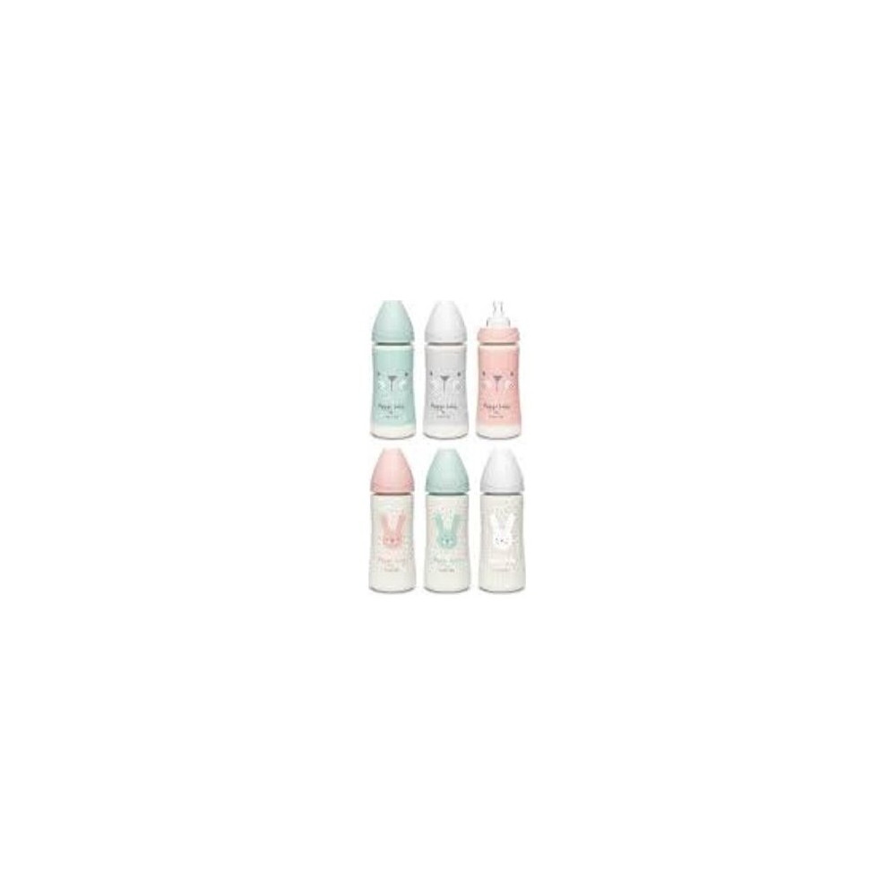 Suavinex Biberón Couture Tetina De Silicona, 1 Ud